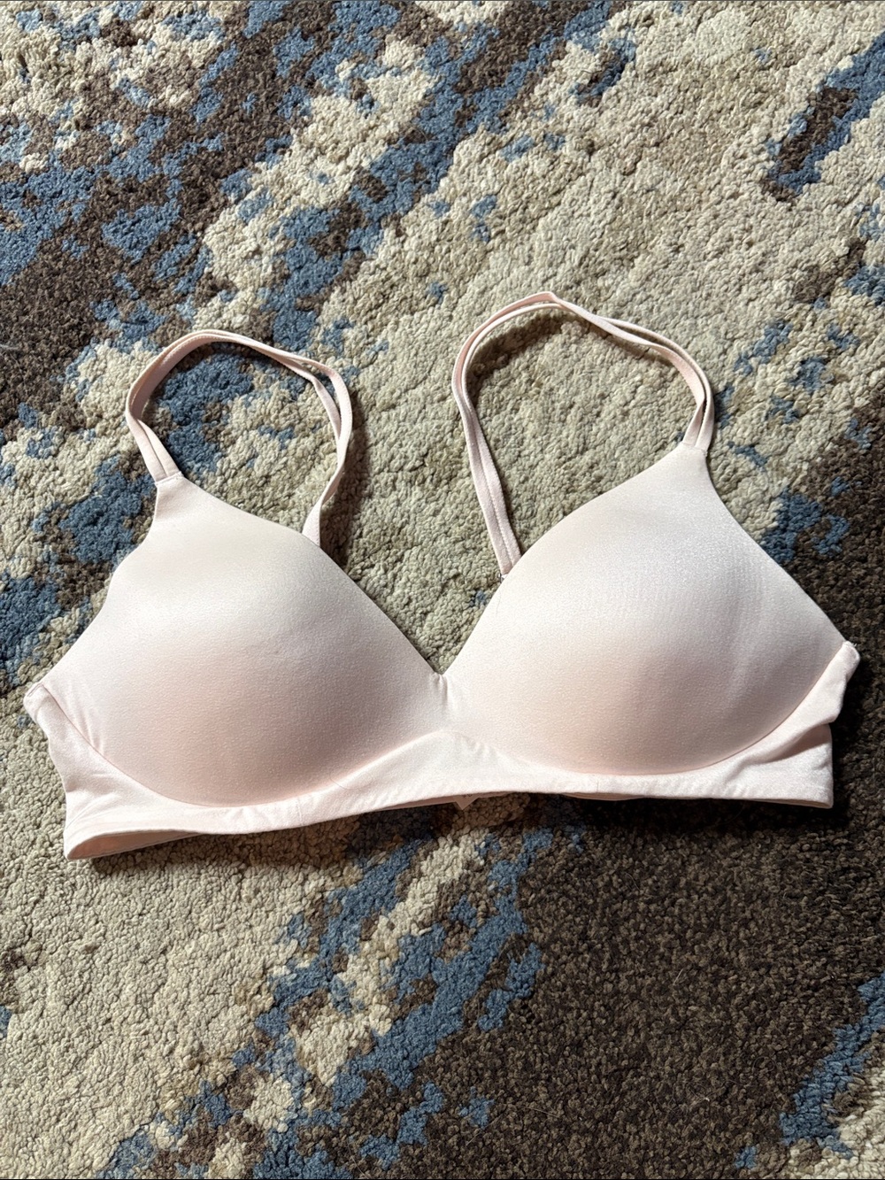 aerie Light Pink Sunnie wireless push-up bra